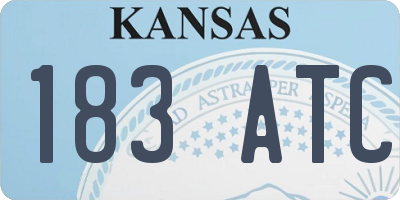 KS license plate 183ATC