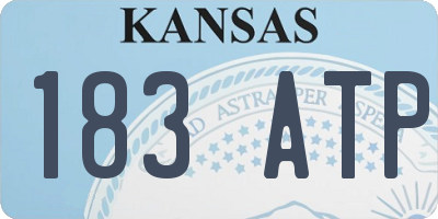 KS license plate 183ATP