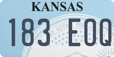 KS license plate 183EOQ