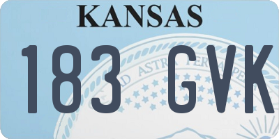 KS license plate 183GVK
