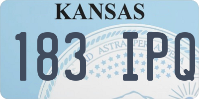 KS license plate 183IPQ