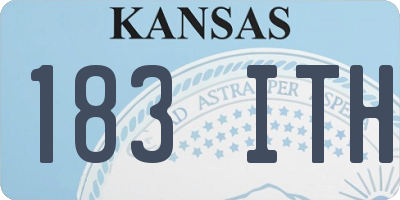 KS license plate 183ITH