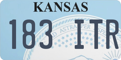 KS license plate 183ITR