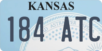 KS license plate 184ATC