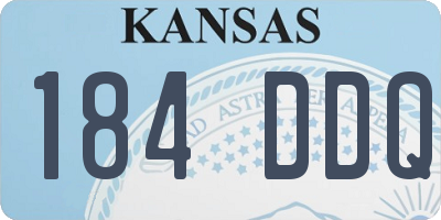 KS license plate 184DDQ