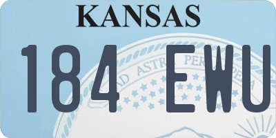 KS license plate 184EWU