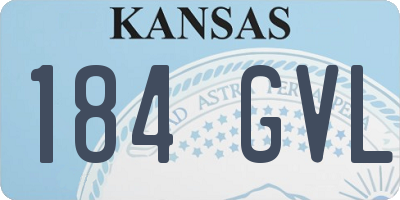 KS license plate 184GVL
