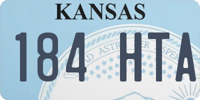 KS license plate 184HTA