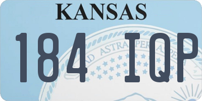 KS license plate 184IQP