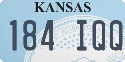 KS license plate 184IQQ