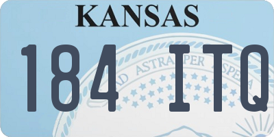 KS license plate 184ITQ