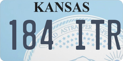 KS license plate 184ITR