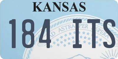KS license plate 184ITS
