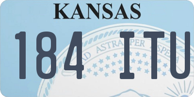 KS license plate 184ITU