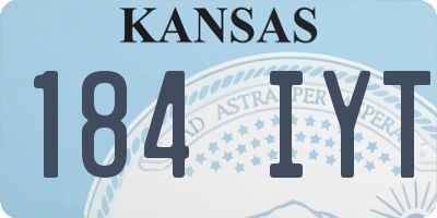 KS license plate 184IYT