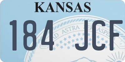 KS license plate 184JCF
