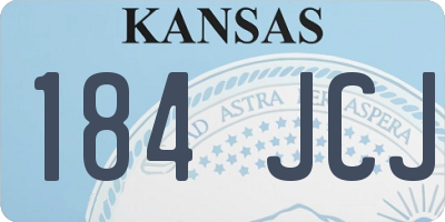 KS license plate 184JCJ