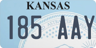 KS license plate 185AAY