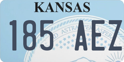 KS license plate 185AEZ