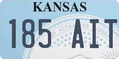 KS license plate 185AIT
