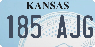 KS license plate 185AJG