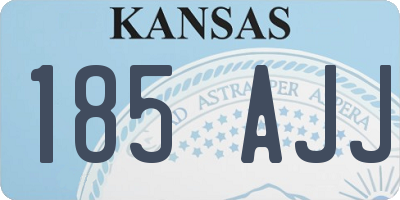 KS license plate 185AJJ