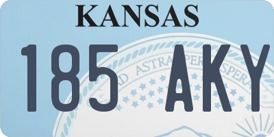 KS license plate 185AKY
