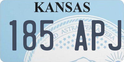 KS license plate 185APJ