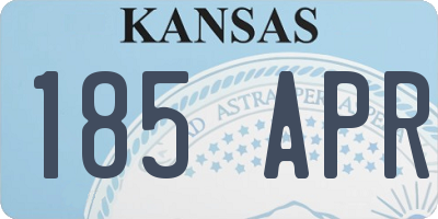 KS license plate 185APR