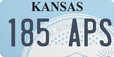 KS license plate 185APS