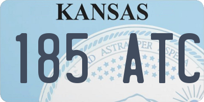 KS license plate 185ATC