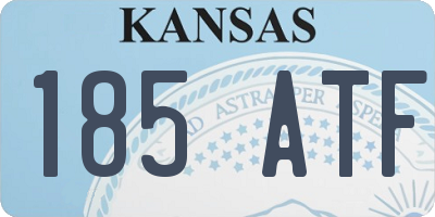 KS license plate 185ATF