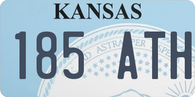 KS license plate 185ATH