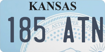 KS license plate 185ATN