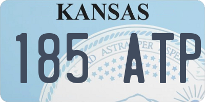 KS license plate 185ATP