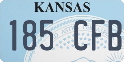 KS license plate 185CFB