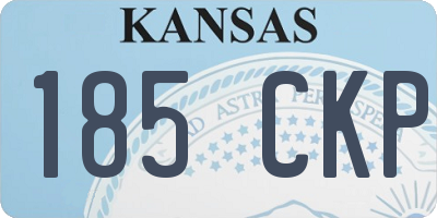 KS license plate 185CKP