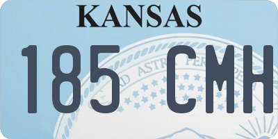 KS license plate 185CMH