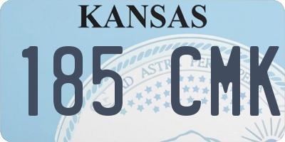 KS license plate 185CMK