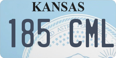 KS license plate 185CML
