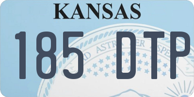 KS license plate 185DTP
