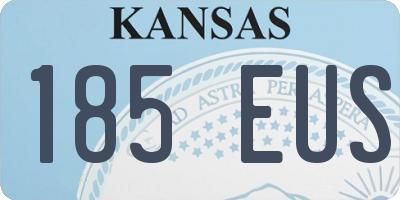 KS license plate 185EUS