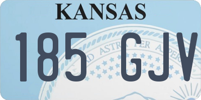 KS license plate 185GJV
