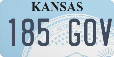 KS license plate 185GOV
