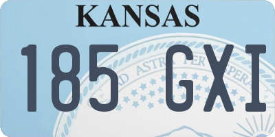 KS license plate 185GXI