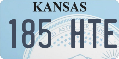 KS license plate 185HTE