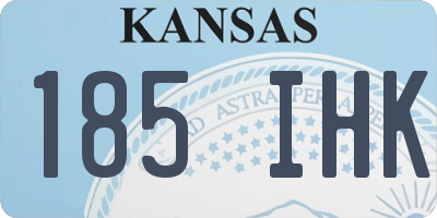 KS license plate 185IHK