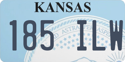 KS license plate 185ILW