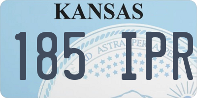 KS license plate 185IPR