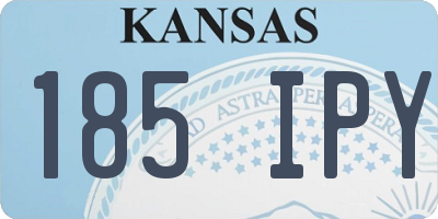 KS license plate 185IPY